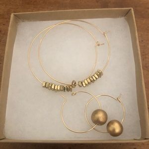 Natalie Borton gold plated hoops